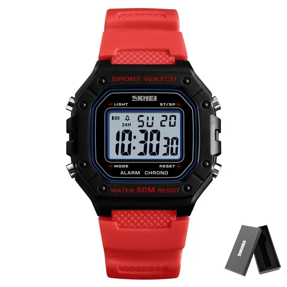 SKMEI 1496 Herrenuhr Outdoor Sportuhr Herren Digitale Uhren 5Bar Wasserdicht Wecker Mode Militärische Herren Digitaluhr