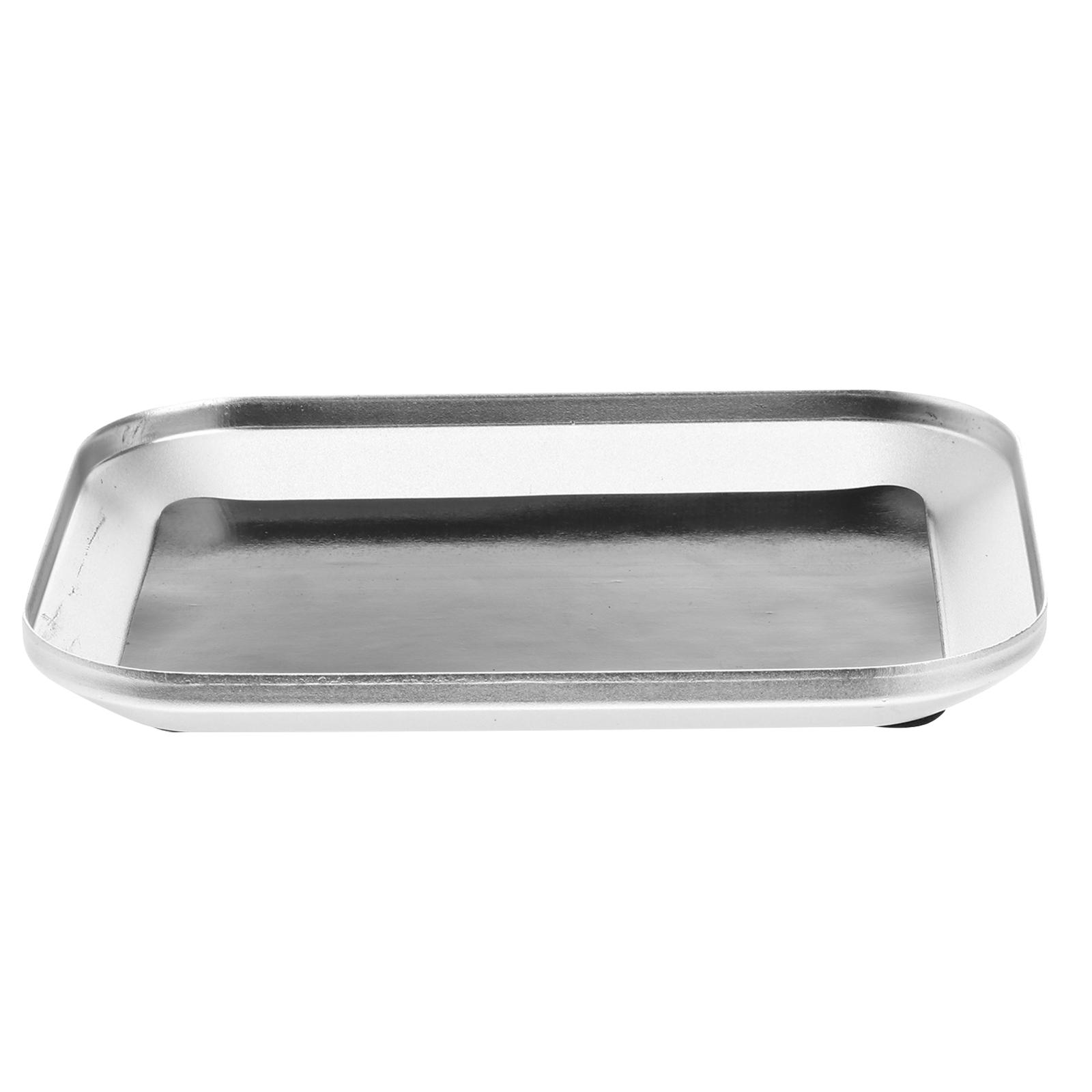 

Magnetic Screw Tray Metal Hardware Holder Strong Magnet Repair Tool ganizer For Phone Car Drone Fasteners Storage Box срібний