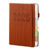 2026 Planner JAN. 2026 - DEC. 2026 Daily Weekly Monthly Calendar Planner with Faux Leather Cover for Men Women Business Student