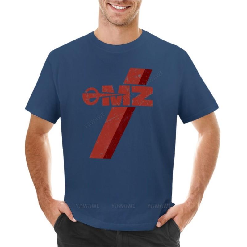 OMZ MZ World Vintage Motorcykel T-shirt Kortärmad pojk t-shirts oversized t-shirts skjortor grafiska t-shirts kläder för män