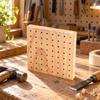Pegboard Organizer Flat Wooden Positioning Board for DIY Crafters, Craft Workspace 11*11cm