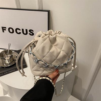 Mode Mini Kette Kleine Tasche Damen Frühling Vielseitige Ausländischen Stil Schulter Messenger Bag Eimer Tasche