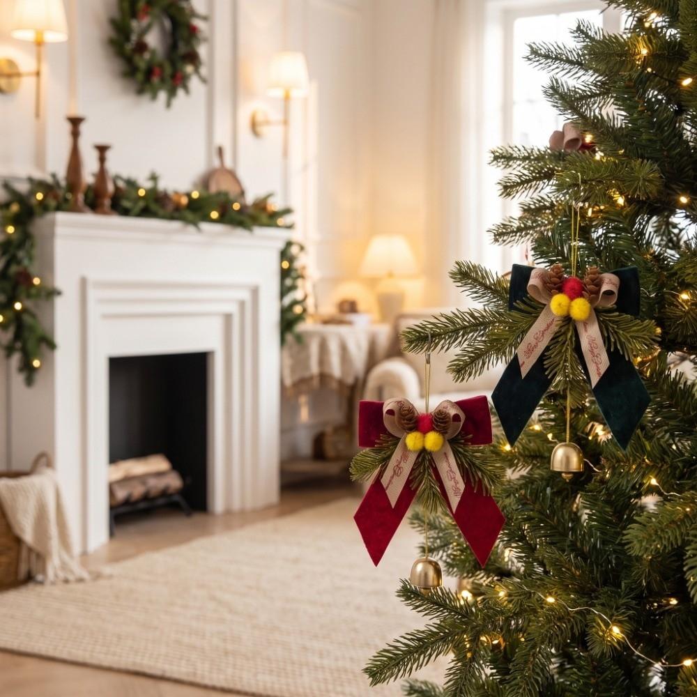 Delicate Christmas Tree Decor PVC Pine Needle Pinecone Xmas Ornaments  Living Room