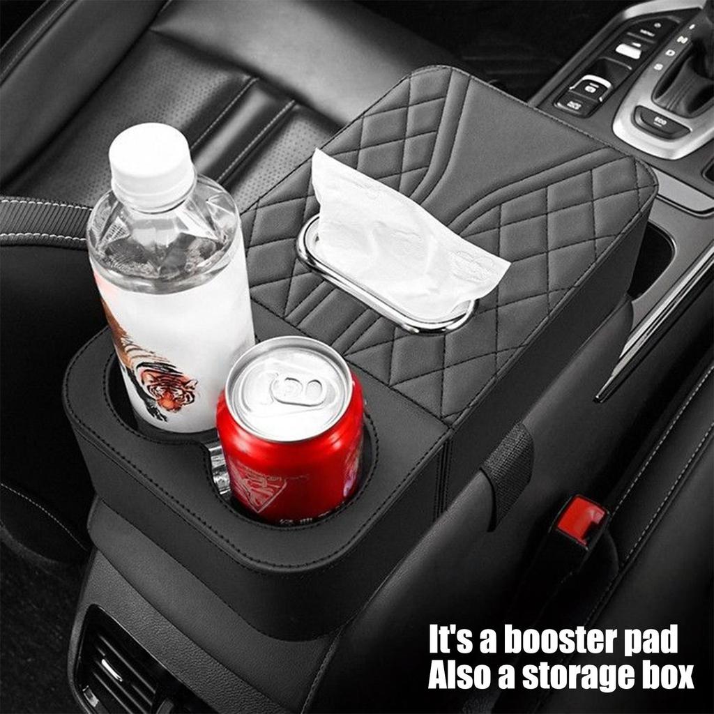 Car Armrest Cushion Raised Center Console Organizer Pad Vehicle Armrest Elbow Pad for Daily Commuting Travel Driving Truck SUV
