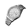 Watch Men'S Trend Diamond-Encrusted Couple Steel Belt Calendar Casual Student Adult Automatic Quartz Watch