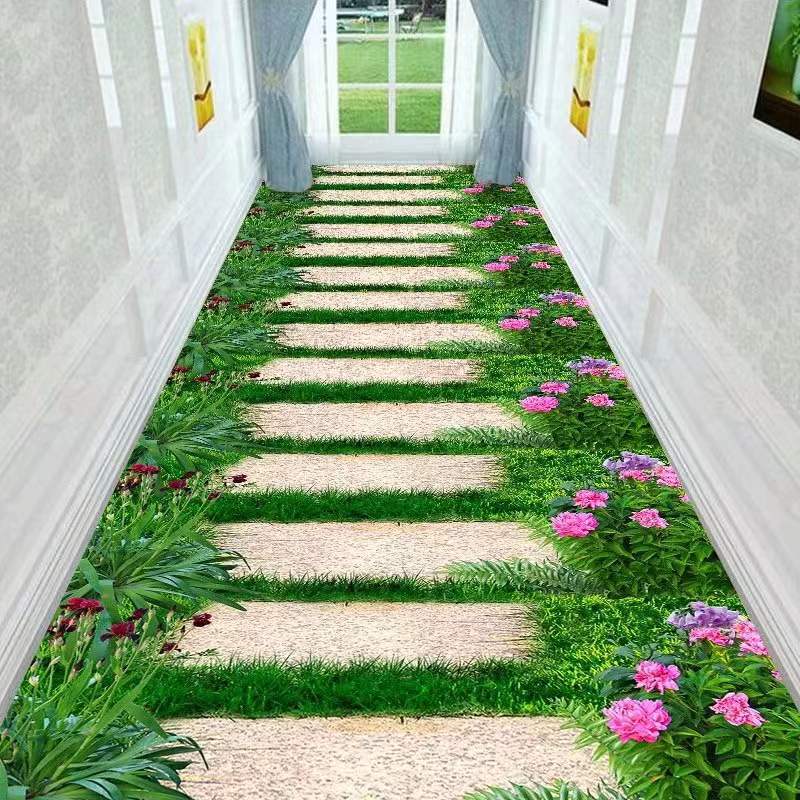 New 3D Fun Adventure Corridor Doormat Bedroom Kitchen Floor Mat Decoration Game Doormat Rug Idyllic Carpet Living Room