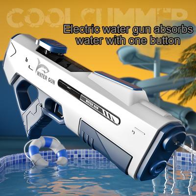 Elektrische Wasserpistole Spielzeug für Erwachsene Kraftvolle Automatische Hochdruck-Schübe Spiel Sommer Schwimmbad Draußen Kindergeschenk