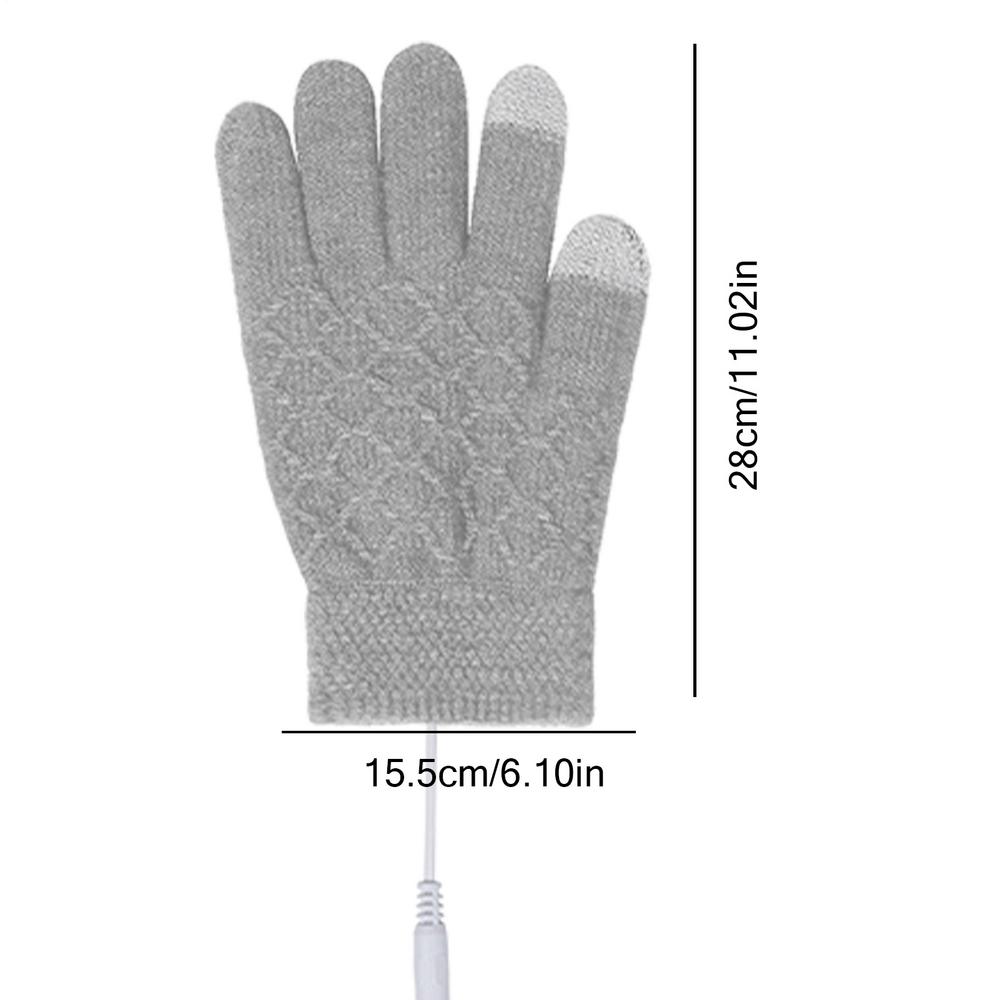 Heating Gloves Touchscreen USB Electric Mittens Heated Gloves For Women For Men Women Kids Camping Football Motorcycle Work