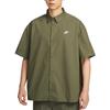 Nike Club Shirt Men's Medium Olive Green White HJ2027-222