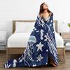Fish Jellyfish Ocean Animals  Blankets Soft Warm Flannel Throw Blanket Bedding for Bed Living Room Picnic Travel Home Couch
