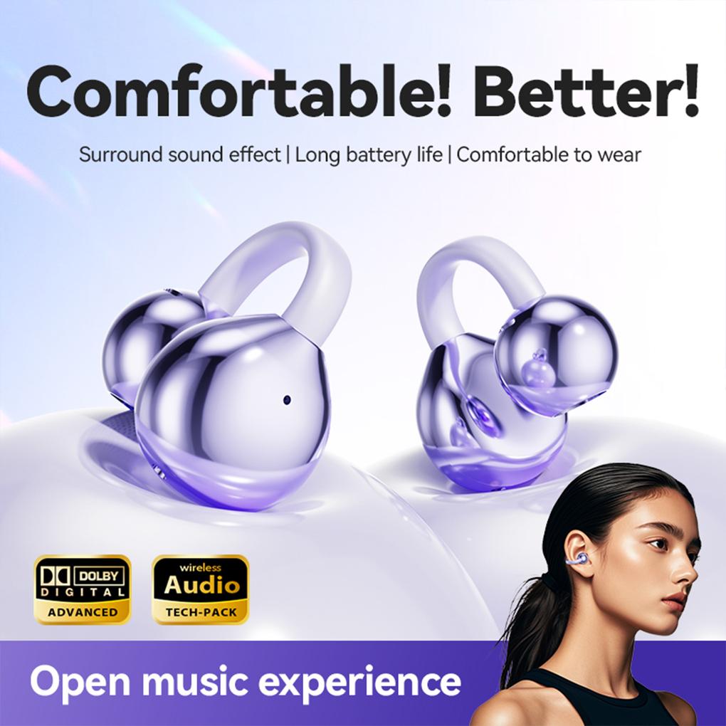 For XIAOMI MIJIA Wireless Earbuds M91 Ear Clip Headset ENC Bluetooth5.4 Headphone Noise Cancelling Earphone With Mic
