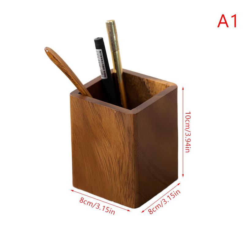 

Волоський горіх Геометричні лінії Настільний органайзер для зберігання Тримачі для ручок Великої місткості Коробка-органайзер для ручок Скандинавський стиль Організатор для олівців для бізнесу