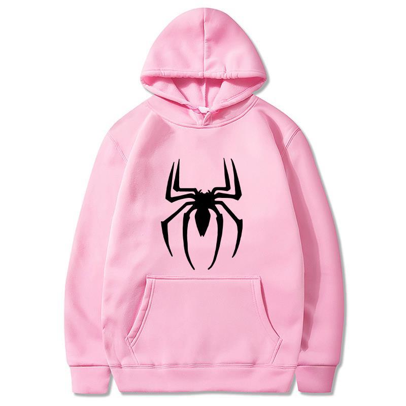 2022 neue Unisex Hoodie Street Fashion Spider Print Sweatshirt Fleece Hoodie Damen Casual Lustige Pullover