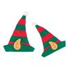 2pcs Christmas Hat, Elf Hat With Ears, Christmas Headband,