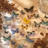 30pcs Colorful Butterfly Send Encouraging Word Style PVC Sticker Scrapbooking DIY Gift Packing Seal Label Decoration Tag