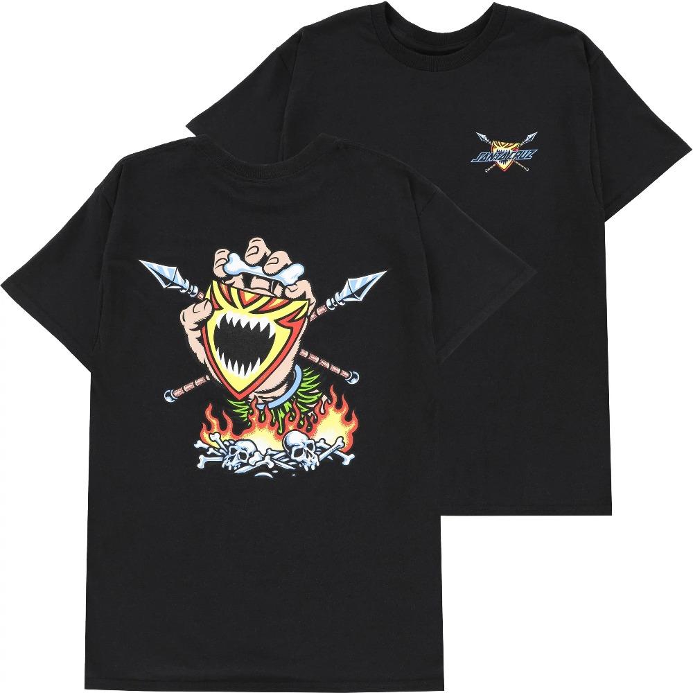 Skateboard Trendy Hip-hop Print T-shirt Men's Women's Cotton Short-sleeved Street Sports Leisure Loose Oversized Unisex Tees