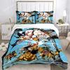 JOJO Anime Print Three Piece Bedding Set Fashion Article Boys Or Adults For Beds Quilt Covers Pillowcases Bedding Set Gift026