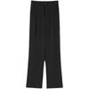 Women's High Waist Wide Leg White Suit Pants - Spring/Autumn Thin Style, Straight Loose Fit with Elegant Drape, Trendy and Versatile.