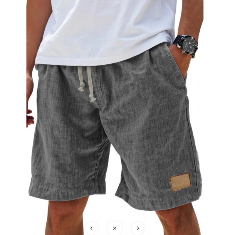 PINLIAN FASHION Nieuwe Heren Vintage Ademende Linnen Losse Vakantiebroek Modieuze Casual Broek 5XL