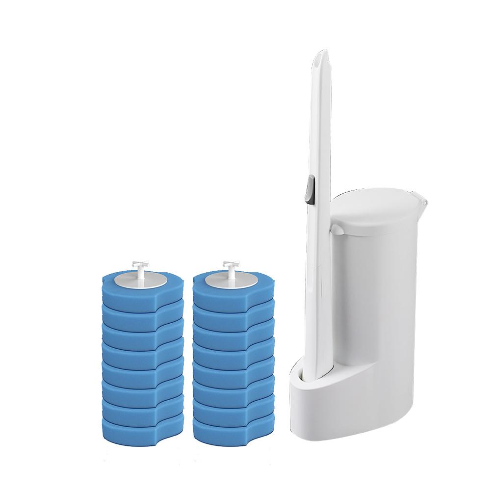 Disposable Toilet Bowl Brush With Replacement Heads Cleaning Brush Sets Long Handle Household Flexible Bathroom Accessories
