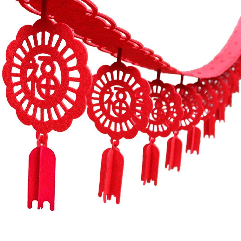 

Баннер Лунный Новый год Китайский Новый год Домашнее украшение Гирлянда Настенный подвес Полый вымпел Декор для вечеринки D
