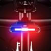 Rechargeable Solar Bike Tail Light Cycling Safety Warning Lamp Tail Light Bicycles Taillight Mountain Bike Accessories
