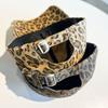 Retro leopard print baseball cap women's spring, summer and autumn sunscreen visor hat, polished holes, old peaked cap tide