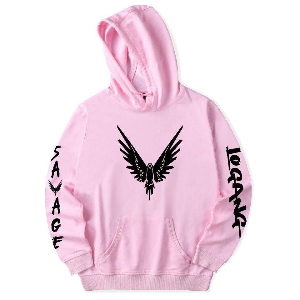 Maverick Logan Paul Herren- und Damen-Kapuzenpullover mit Vogelprint und bequemer Passform