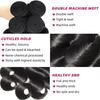 1 3 4 PCS Body Wave Bundles Human Hair 30 32 Inch Brazilian Real Human Hair Natural Black 14A Raw Hair Weave Bundles Extensions
