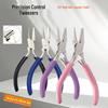 Precision Needle-Nose Pliers for Jewelry Making - 4.5" Tool for Bending Gold, Silver, Copper, Iron Wire with 9 Needle Tips