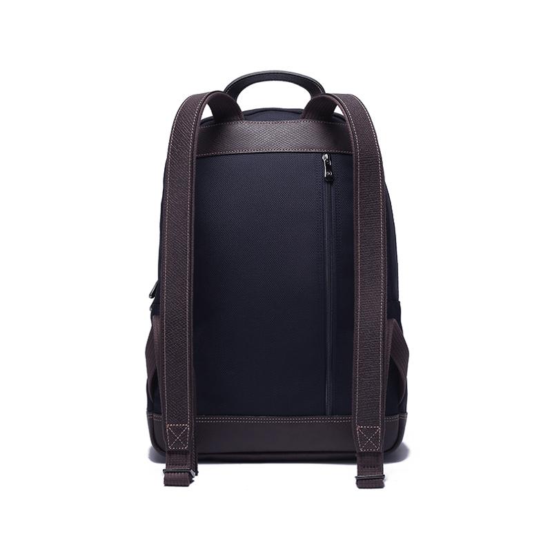 Longchamp Boxford 30 Zipper Closure Logo Adjustable Strap Canvas And Leather Trim Polyester Backpack Men Backpacks Blue 1475080127