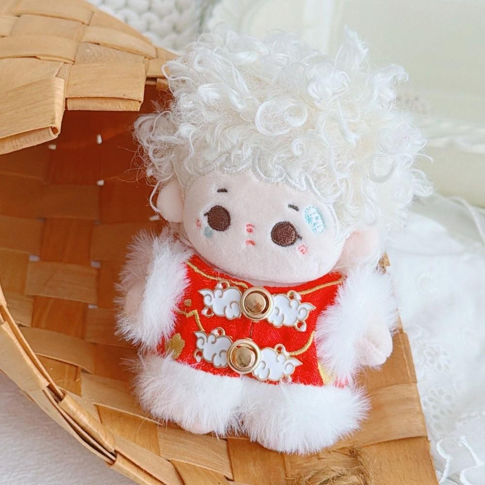 1 set Dancing Lion Doll Clothes Outfit Chinese Style Doll Dress Up Set  New Year Gift