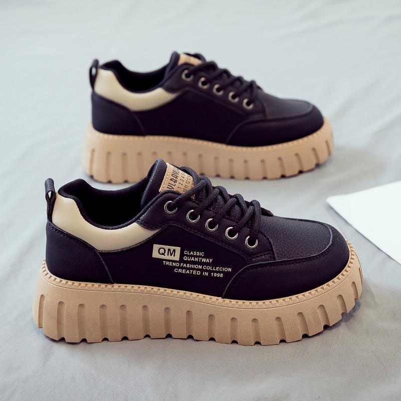 Spring little white shoes women's shoes new thick-soled heightening board shoes soft sole