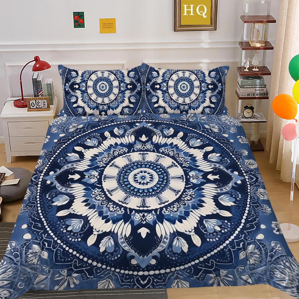 Luxus Datura Bettbezug Set Bettwäschebezug Anzug Polyester Heim Bettwäsche Set Doppelbett Schlafzimmer Dekor