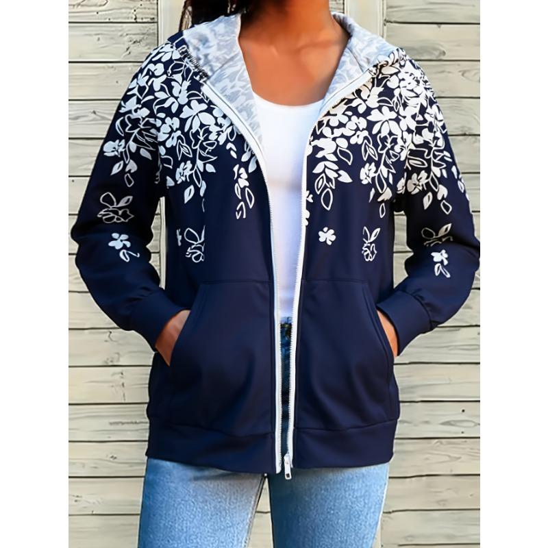 Versatile Jacket, Fashionable Women s Hooded Women s Fashion Hoodie, Fashionable Commuting Style Zipper, Autumn Jacket S