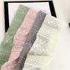 Solid Color Travel Sun Protection Scarf Embroidered Flower Decorative Shawl  for Women Girl