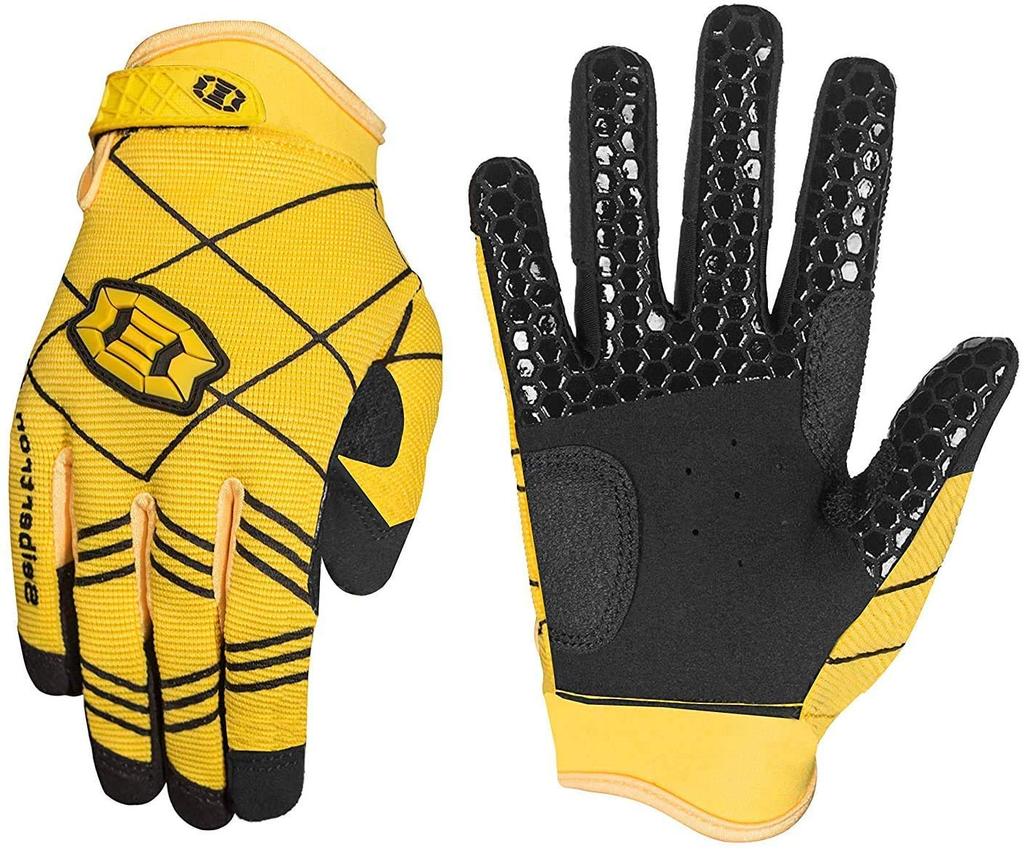 Seibertron PRO Baseball Schlaghandschuhe Super Grip Fingerhandschuhe für und Erwachsene Größe B-A-R 2.0 Handschuhe/Softballhandschuhe, Doppelseitig, Sport, Jugend, (Gelb,