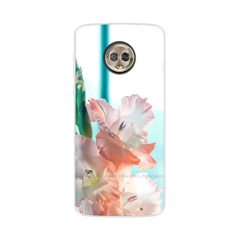 For Moto G6 Play Case TPU Soft Paint Animal Silicone Clear Cover for Motorola Moto G6 Play Plus G6Play Cases Protective Shell