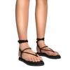 No Doubt Womens/Ladies Leather Toe Post Flat Sandals