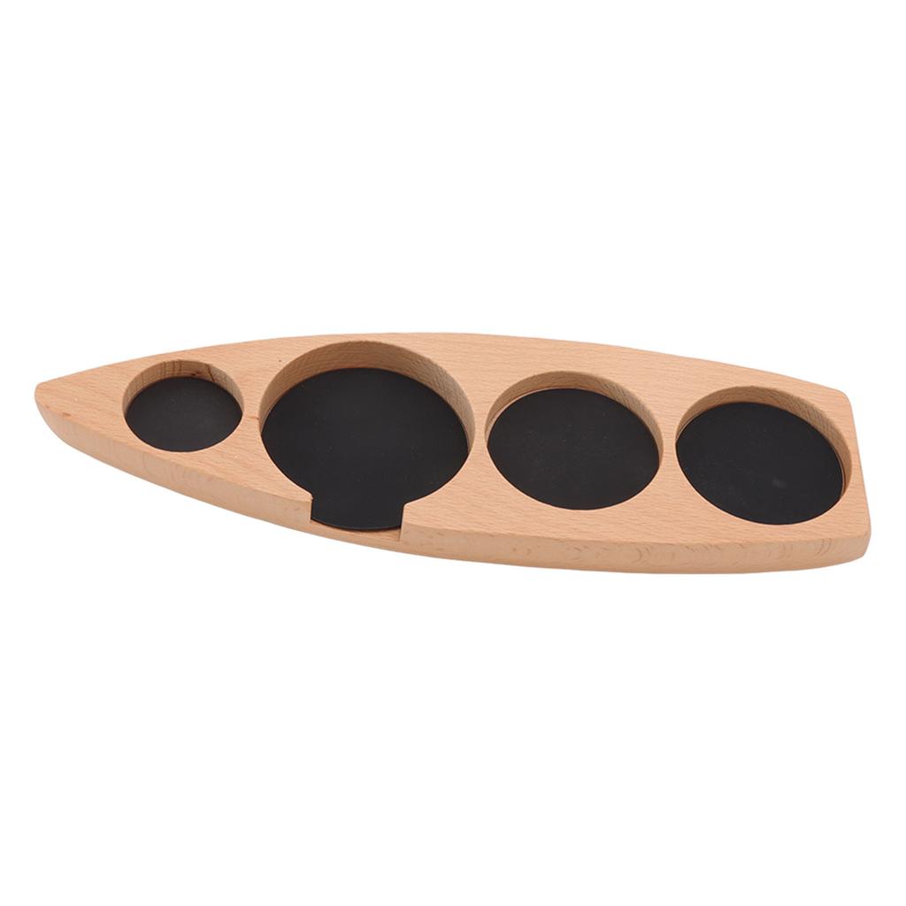 Wooden Coffee Tamper Holder Coffee Tamper Mat Stand Coffee Maker Support Storage Base Beech Small for 51mm 2.0in 53mm