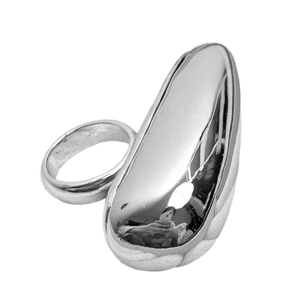 Exaggerated Opening Finger Rings Tear Drop Adjustable Finger Rings Open Rings Finger Jewelry Gift for Fashion Lover