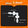 Plastic Elbow Hose Connector 90° Barb for Fish Tank Water Pipe