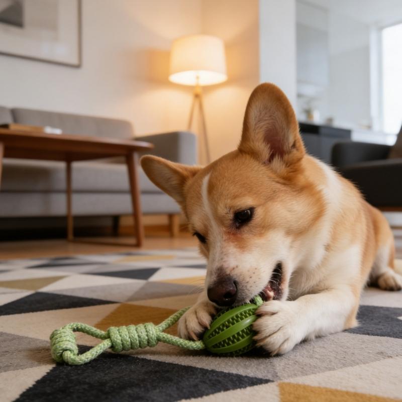 Pet Treat Dispenser Interactive Dog Chewing Toy Wear Resistant Cotton Rope Chewing Toy For Dog Puppy Teeth Health