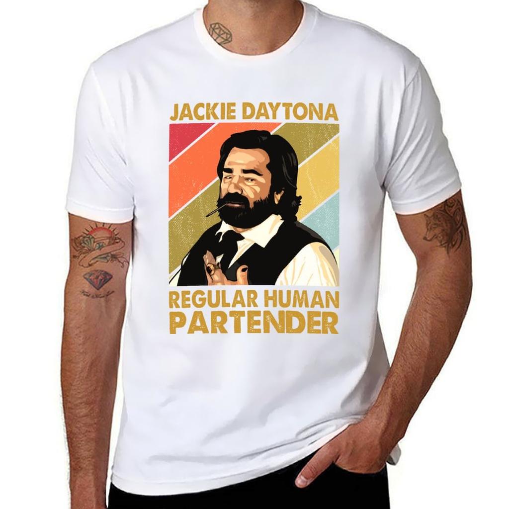 Retro Jackie Daytona Regular Human Partender Geschenk Weihnachten T-Shirt Sportfans T-Shirts niedliche Kleidung Herren T-Shirts