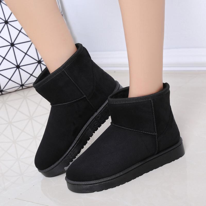 Autumn and Winter New Thermal Cotton Boots Women's Cotton Boots Piled Thickened Thermal Short Boots Women's