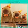 Water Rat Plush Toy Birthday Hat Yellow Stuffed Animal Childrens Event Gift