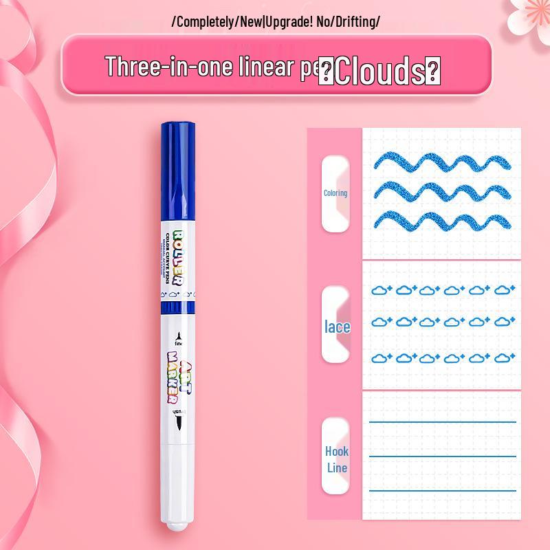 Marcador de Contorno Floral: Set de Marcadores de Colores para Diarios de Arte y Manualidades Infantiles