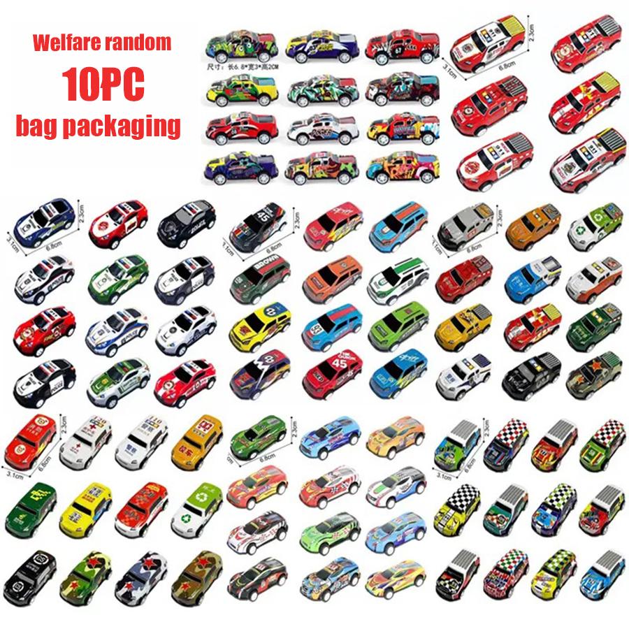 50/60pcs Mini Alloy Car Model Set with Storage Box Die Cast Car Toy Sliding Racing Model Inertial Car Storage Box Set Child