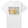 Retro 60s Clothes Vintage Made In 1966 All Original Parts T Shirt Unisex Husband Dad Birthday Gifts T Shirt Born In 1966 Tshirt