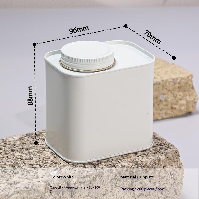 

1Pcs Packaging Box Small Tea Tin Mini Travel Household Sealed Jar Empty Solid Tan Storage Can Green Black Tea белый